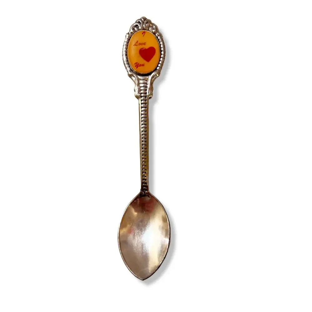 I Love You Silver Tone Souvenir Spoon